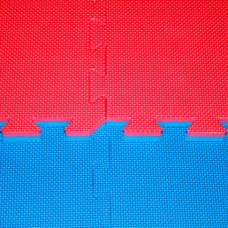 Kampfsportmatte Gym Pro Standup Plus 2,5cm, blau/rot