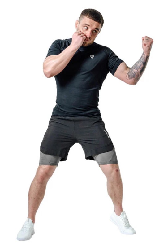 RDX Fight Shorts T15 2-in-1, Schwarz 4