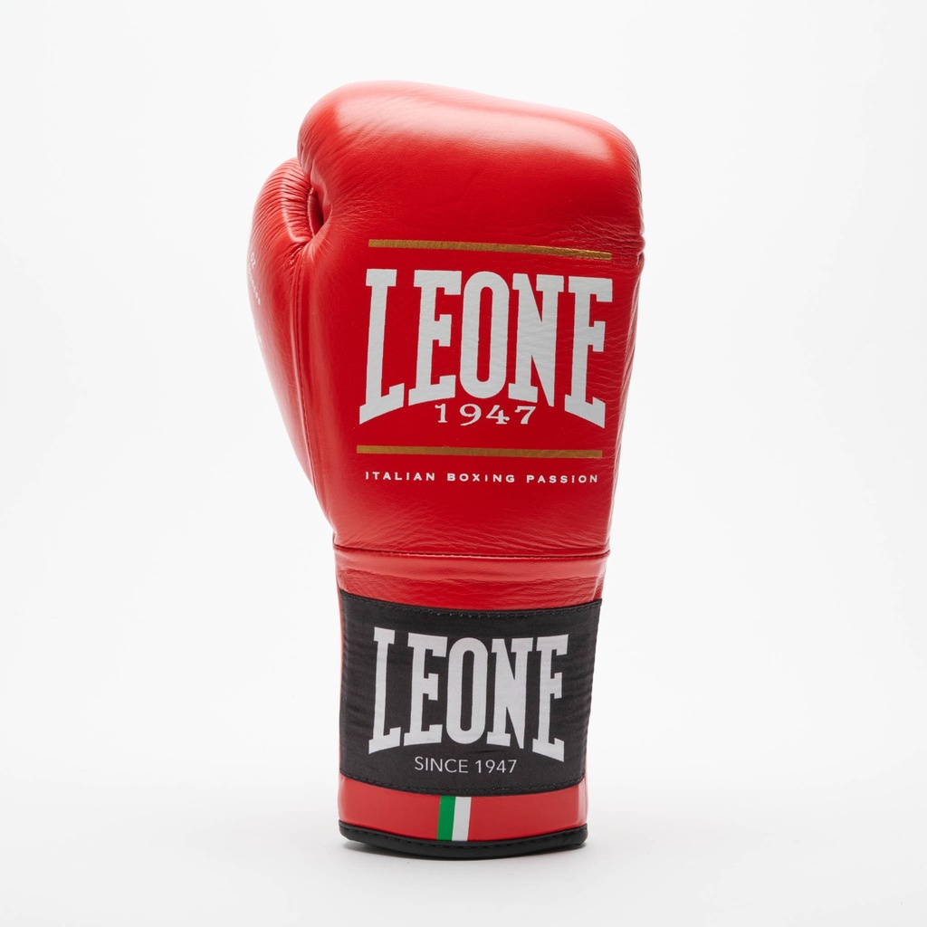 Leone Boxhandschuhe Shock Plus mit Schnürung, Rot 2