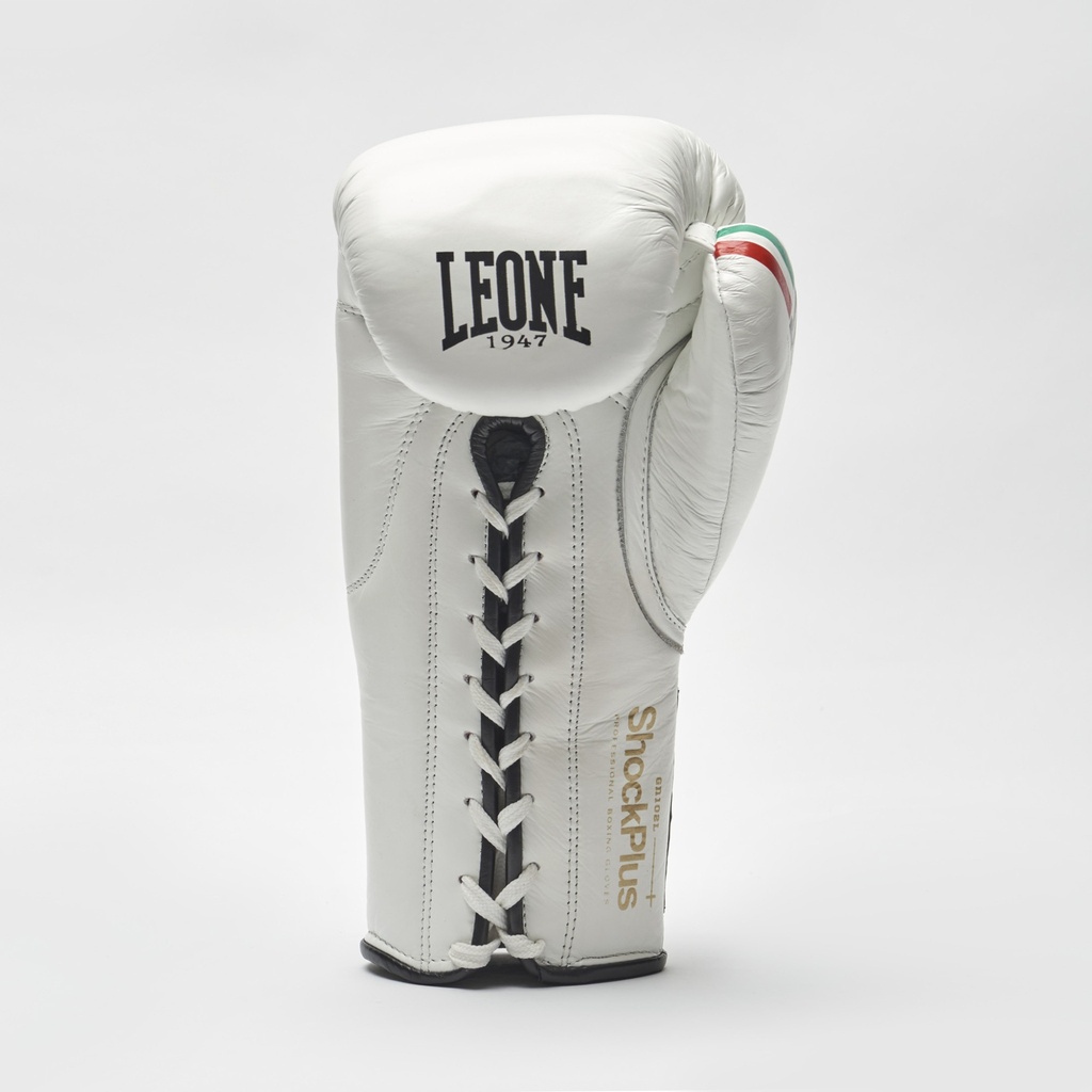 Leone Boxhandschuhe Shock Plus mit Schnürung, Weiß 4
