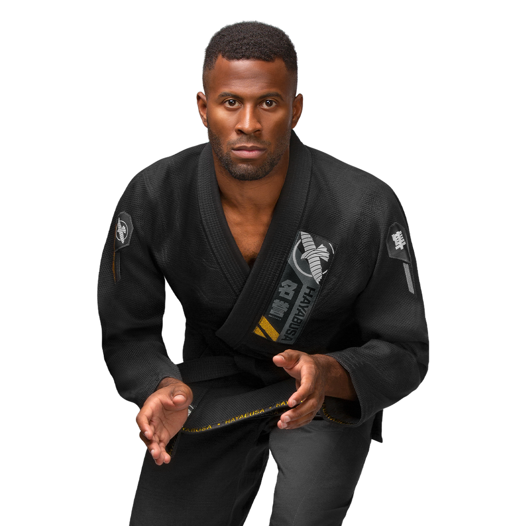 Hayabusa BJJ Gi Ascend Lightweight, Schwarz 7