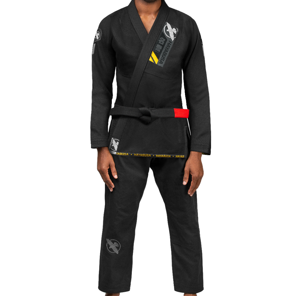 Hayabusa BJJ Gi Ascend Lightweight, Schwarz 8