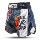 Booster Muay Thai Shorts Performance, Schwarz-Orange 6