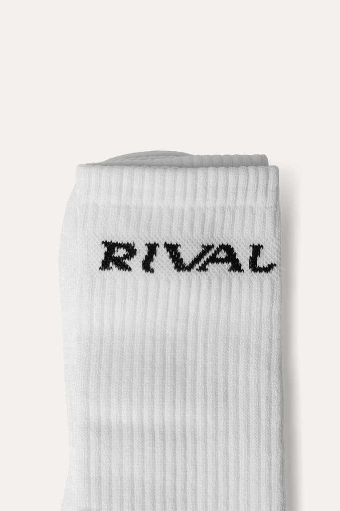 Rival Socken Crew 3-er Pack, Weiß 2