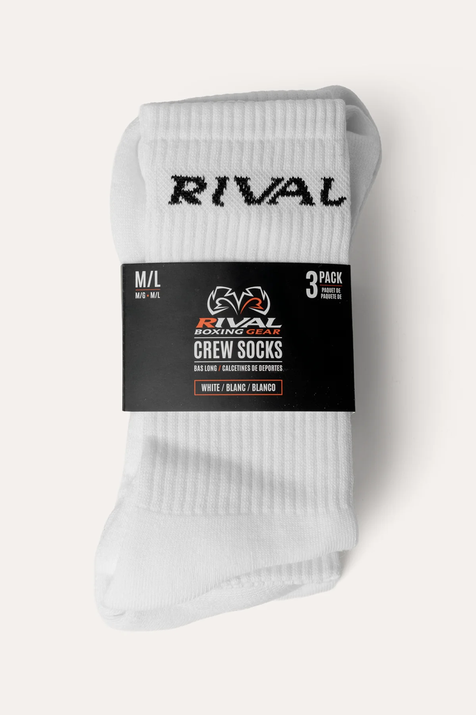 Rival Socken Crew 3-er Pack, Weiß 3