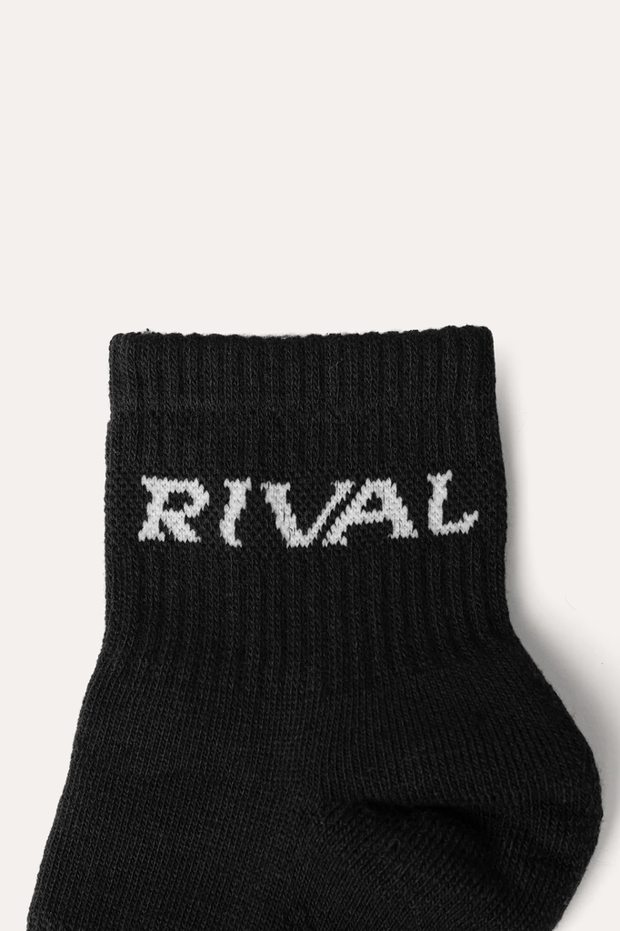Rival Socken Sneaker 3-er Pack, Schwarz 2