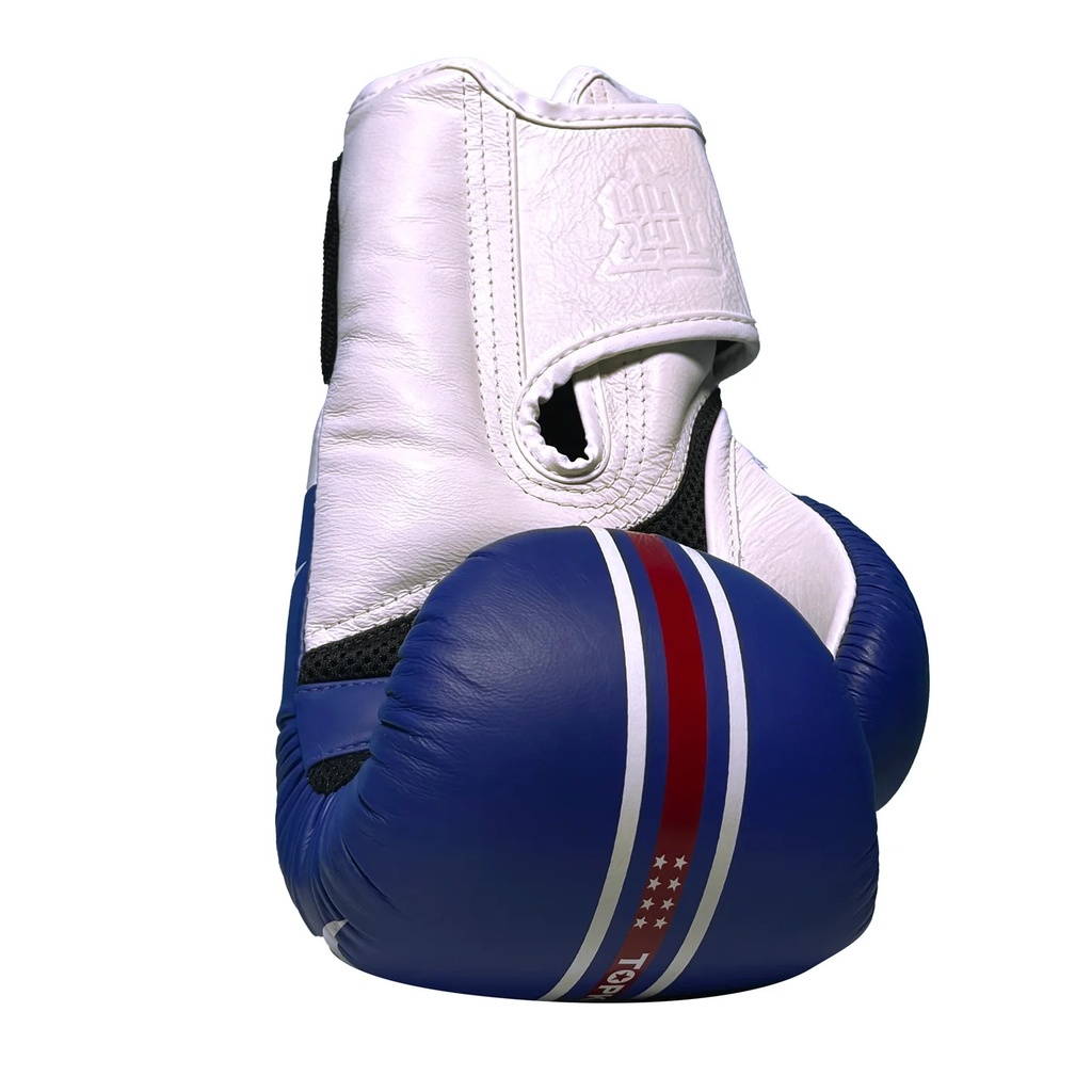 Top King Boxhandschuhe World Series, Blau-Weiß 3
