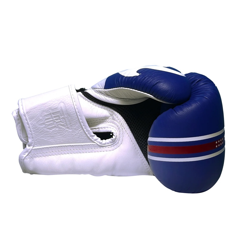 Top King Boxhandschuhe World Series, Blau-Weiß 7