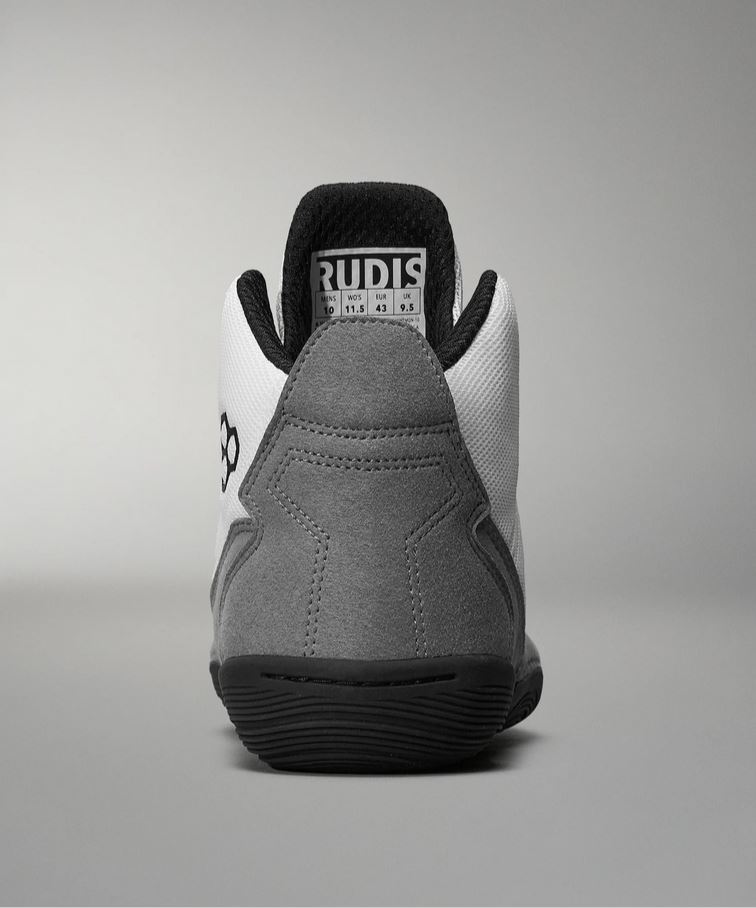 Rudis Ringerschuhe Courage Midnight White, Weiß-Grau 6