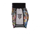 Top King Muay Thai Shorts TKTBS-224-WH, Weiß-Mehrfarbig 2