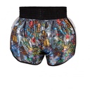 Top King Muay Thai Shorts TKTBS-224-WH, Weiß-Mehrfarbig 4