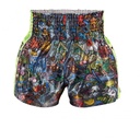 Top King Muay Thai Shorts TKTBS-225-GN, Grün-Mehrfarbig 4
