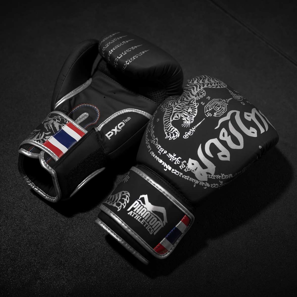 Phantom Boxhandschuhe Muay Thai LE, Schwarz-Silber 4