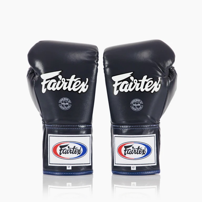 Fairtex Boxhandschuhe Pro Fight BGL6 10oz mit Schnürung , Blau 2