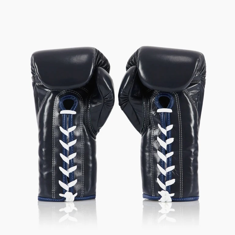 Fairtex Boxhandschuhe Pro Fight BGL6 10oz mit Schnürung , Blau 4