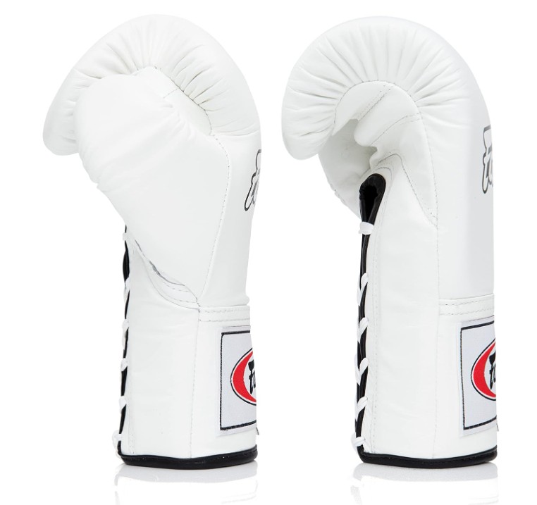 Fairtex Boxhandschuhe Pro Fight BGL6 10oz mit Schnürung, Weiß 3