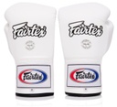 Fairtex Boxhandschuhe Pro Fight BGL6 10oz mit Schnürung, Weiß 4