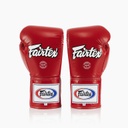 Fairtex Boxhandschuhe Pro Fight BGL6 10oz mit Schnürung, Rot 2
