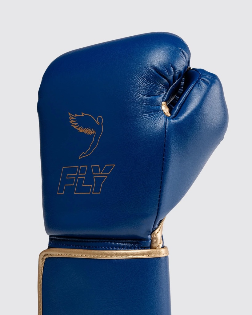Fly Boxhandschuhe Superloop X, Dunkelblau-Gold 4