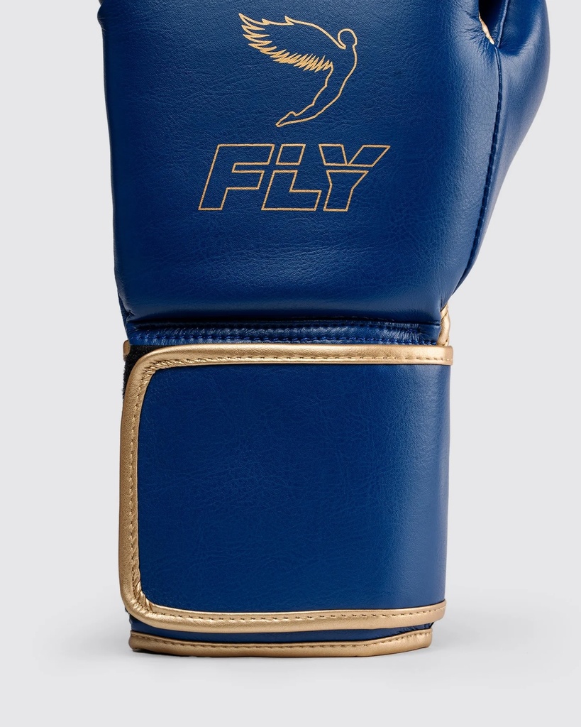 Fly Boxhandschuhe Superloop X, Dunkelblau-Gold 6