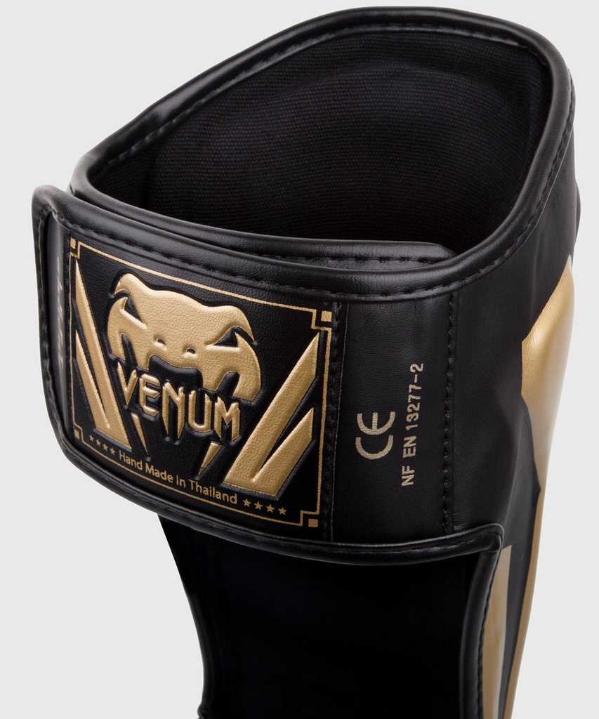 Venum Schienbeinschoner Elite, Schwarz-Gold 3