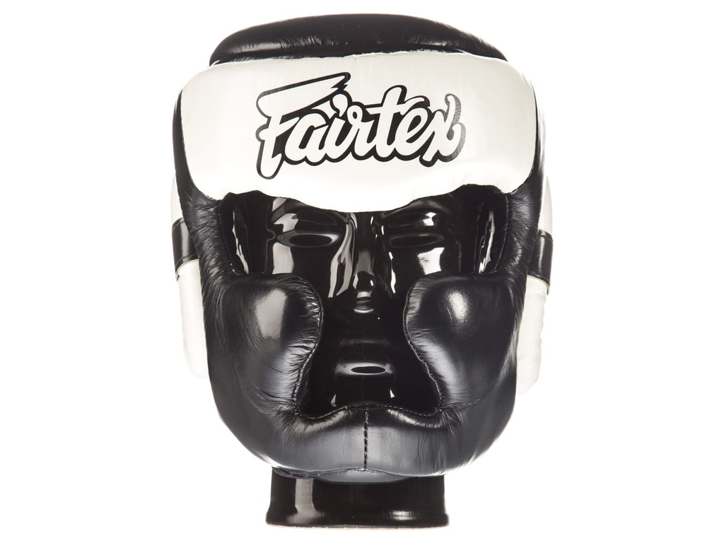 Fairtex Kopfschutz Full Coverage HG13F, Schwarz-Weißß 2