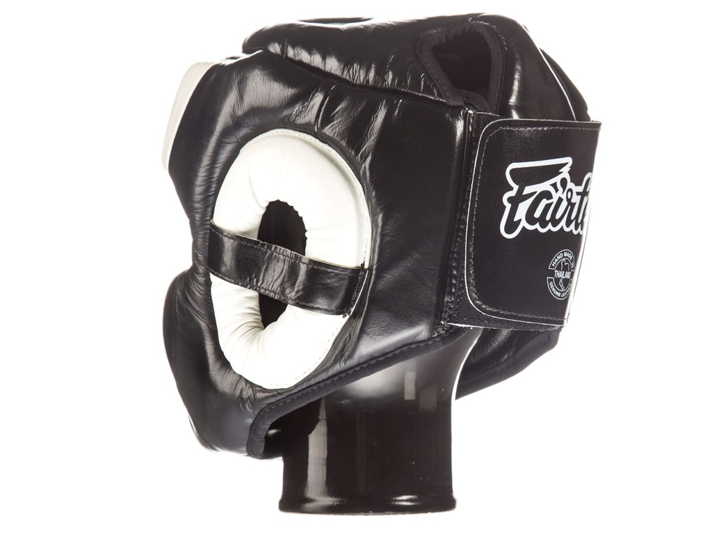 Fairtex Kopfschutz Full Coverage HG13F, Schwarz-Weiß 4