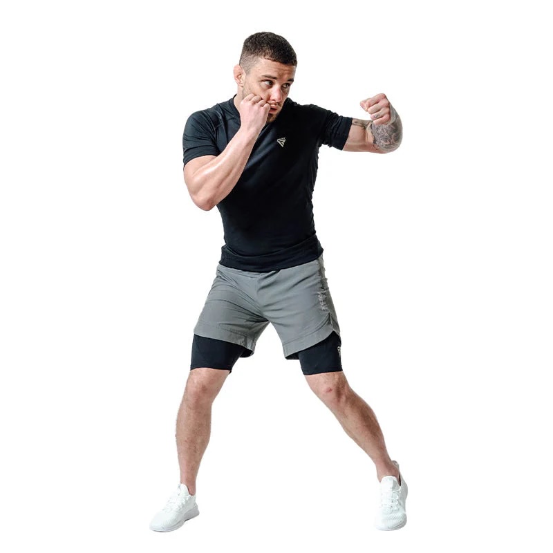 RDX Fight Shorts T16 2-in-1, Grau 5