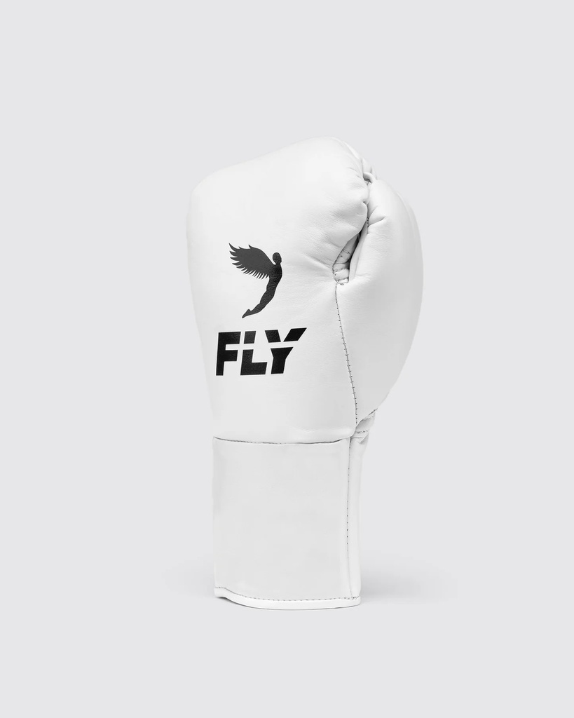Fly Boxhandschuhe Halcyon Pro Fight mit Schnürung, Weiß 2