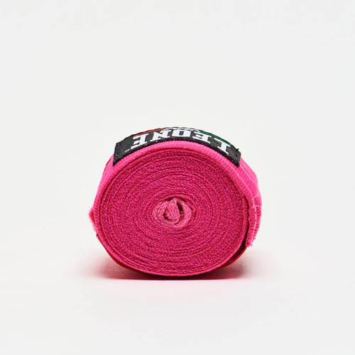 Leone Boxbandagen 2,5m Halbelastisch, Pink