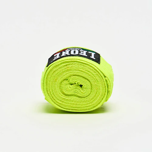 Leone Boxbandagen 3,5m Halbelastisch, Gelb