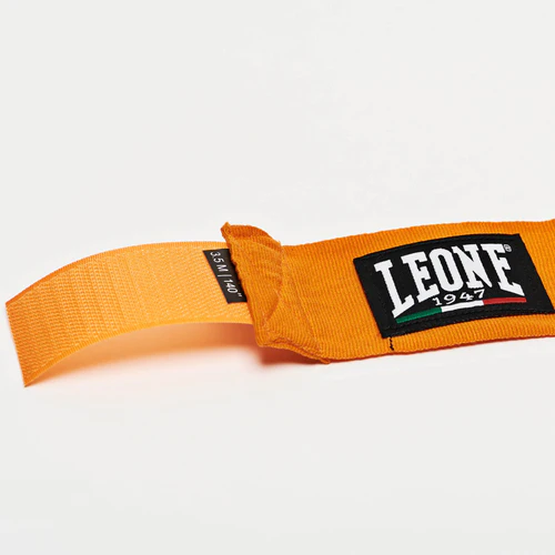 Leone Boxbandagen 3,5m Halbelastisch, Orange 2