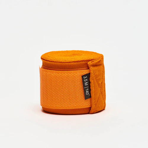 Leone Boxbandagen 3,5m Halbelastisch, Orange 5