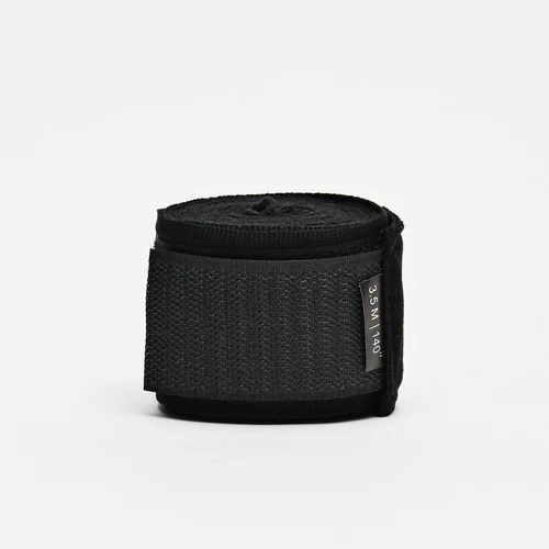 Leone Boxbandagen 3,5m Halbelastisch, Schwarz