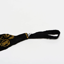 Leone Boxbandagen 3,5m Halbelastisch, Schwarz-Gold 3