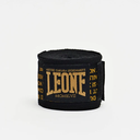 Leone Boxbandagen 3,5m Halbelastisch, Schwarz-Gold 4