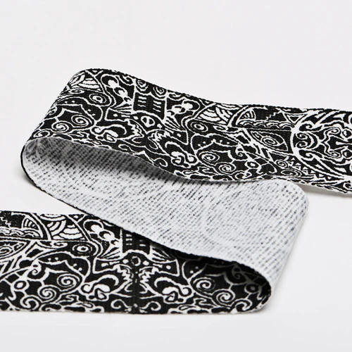 Leone Boxbandagen 3,5m Halbelastisch, Schwarz-Weiß