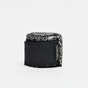 Leone Boxbandagen 3,5m Halbelastisch, Schwarz-Weiß