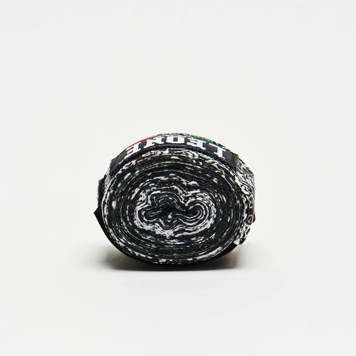 Leone Boxbandagen 3,5m Halbelastisch, Schwarz-Weiß