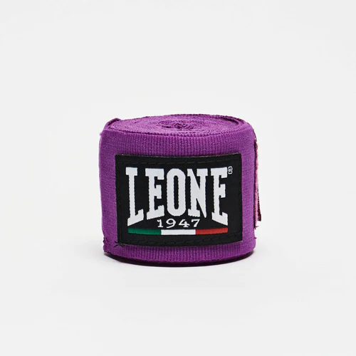 Leone Boxbandagen 3,5m Halbelastisch, Violett