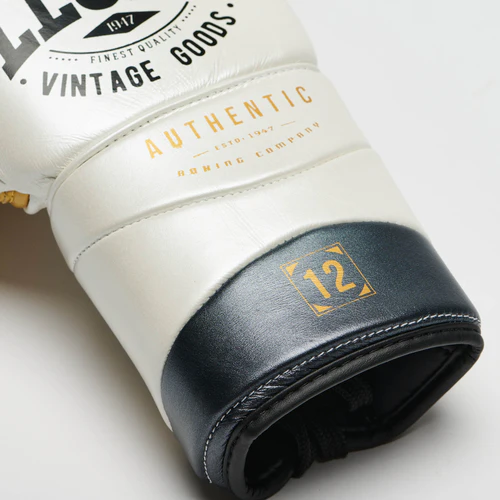 Leone Boxhandschuhe Authentic 2 mit Schnürung, Weiß
