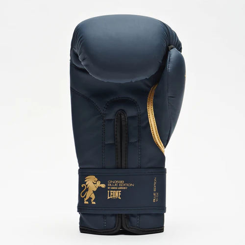 Leone Boxhandschuhe Edition, Blau-Gold 4