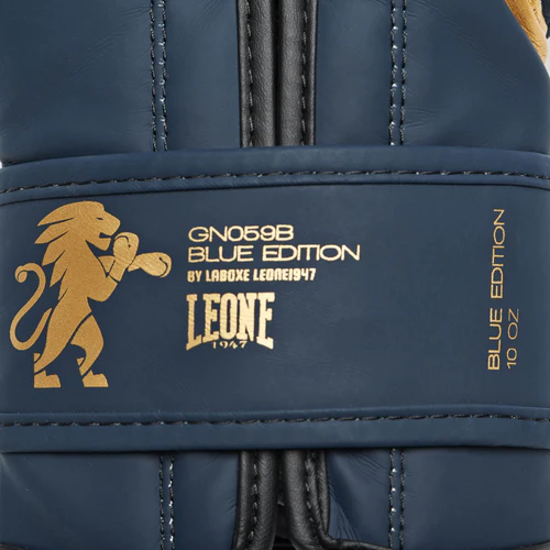 Leone Boxhandschuhe Edition, Blau-Gold 6