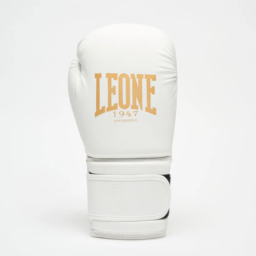Leone Boxhandschuhe Edition, Weiß-Gold 2