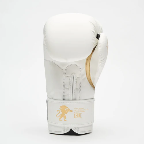 Leone Boxhandschuhe Edition, Weiß-Gold 4