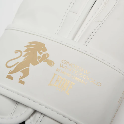 Leone Boxhandschuhe Edition, Weiß-Gold