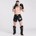Leone Boxhandschuhe Flag, Schwarz 10