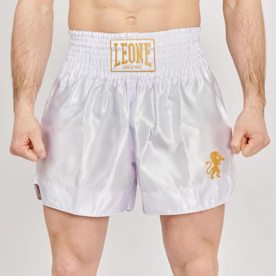 Leone Muay Thai Shorts Basic, Weiß 2