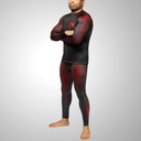 Hayabusa Compression Pants Geo, Schwarz-Rot 3