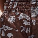 Leone Muay Thai Shorts Flames Kids, Schwarz